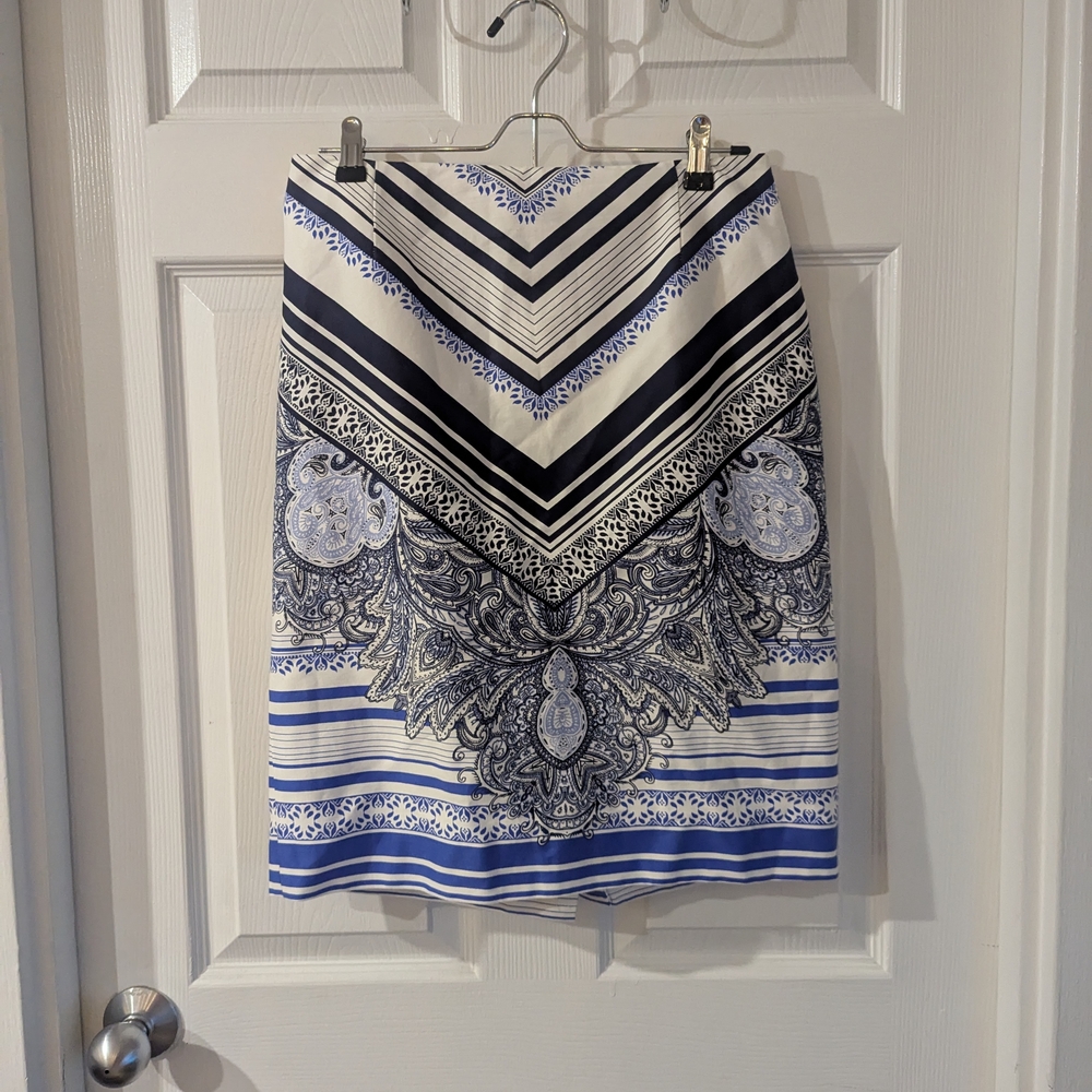 Antonio Melani Elegant Patterned Pencil Skirt